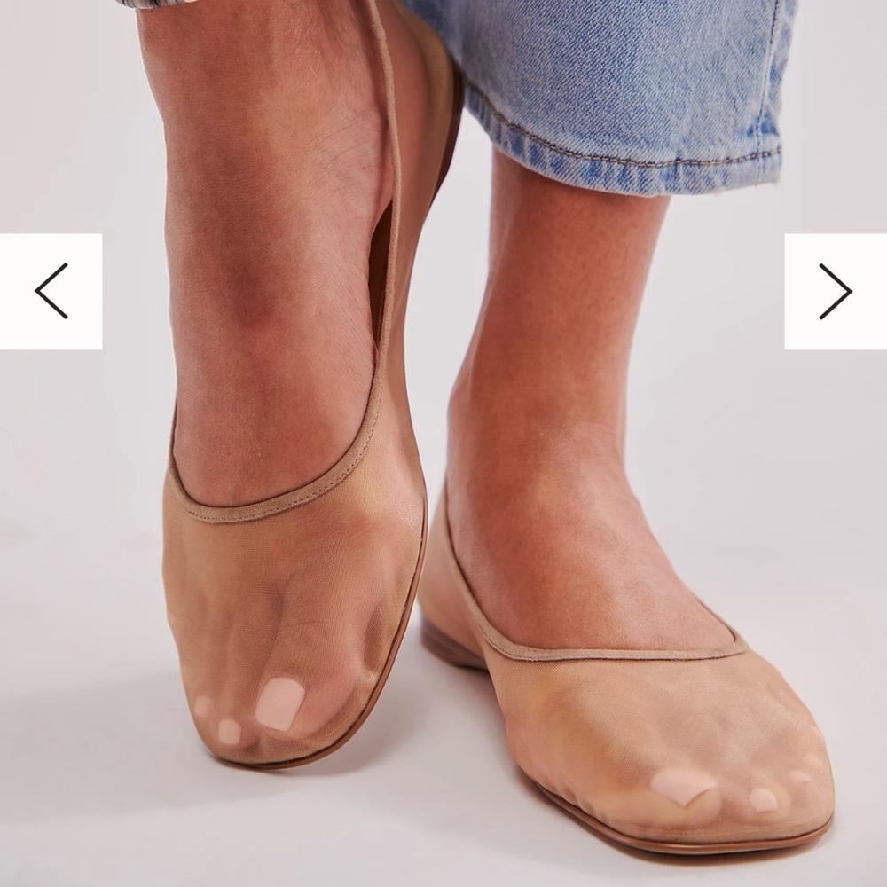 Jeffrey Campbell Le Danse sheer flat shoes